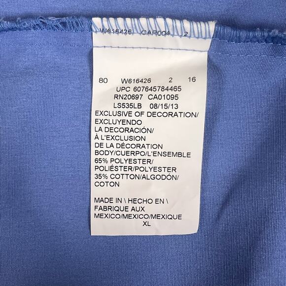 Dickies Sturgis Full Throttle Saloon Shirt XL Y2K Biker Workwear Rally Tee Blue - Picture 14 of 14